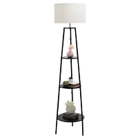 Simple Designs 62.5" Tripod 3 Tier Floor Lamp