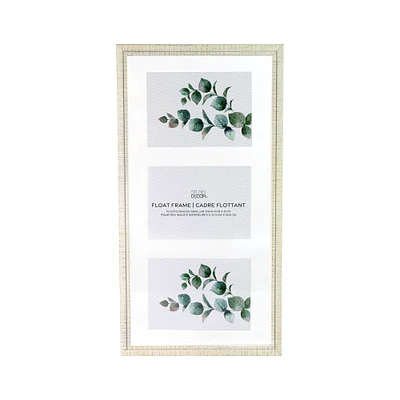 White Wooden 10" x 20" Float Frame, Alexandria by Studio Décor®