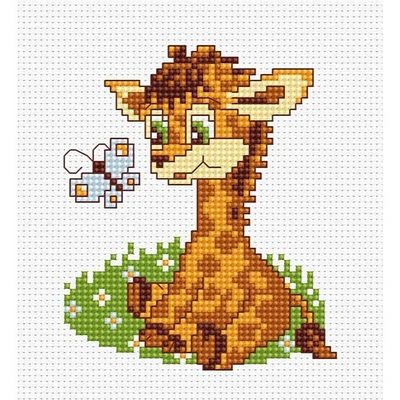 Luca-s Giraffe Counted Cross Stitch Kit