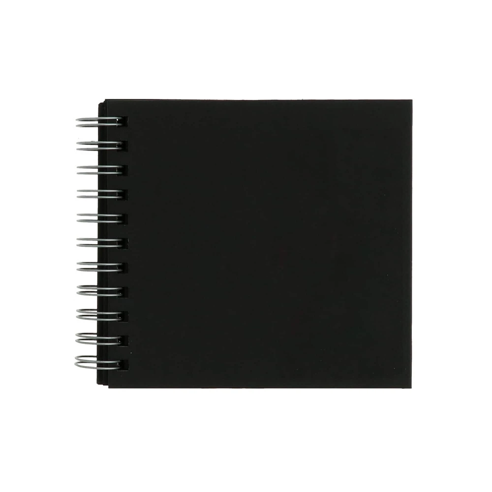 Fabriano® Black Square Spiral-bound Drawing Book, 5.9'' x 5.9''