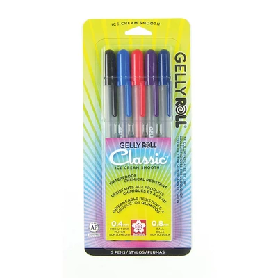 Gelly Roll® Classic™ 08 Medium Point Gel Pen 5 Color Set 