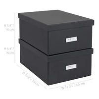 Bigso Dark Gray Karin KD Storage Box Set