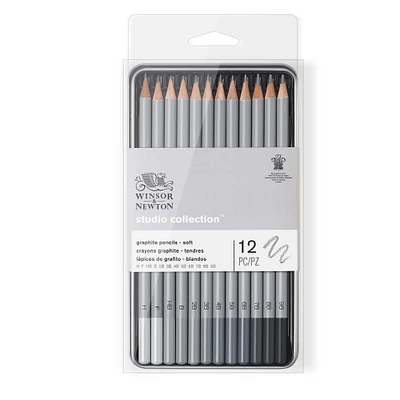 6 Packs: 12 ct. (72 total) Winsor & Newton™ Studio Collection™ Graphite Pencil Set