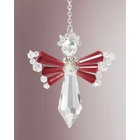 Solid Oak January/Garnet Birthstone Angel Crystal Suncatcher Ornament Kit