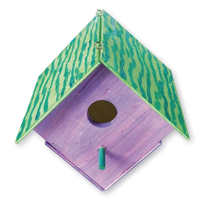 S&S Worldwide® 5" x 5" Unfinished Wooden Birdhouse, 12ct.