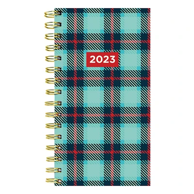 TF Publishing 2023 Trendy Plaid Small Weekly Monthly Planner