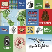 Our Travel Adventure Double-Sided Cardstock 12"X12"-Journaling Cards, 25 Sheets