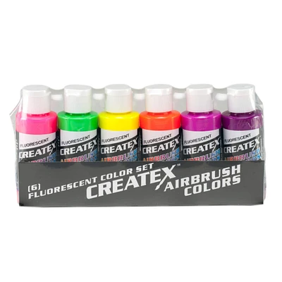 Createx™ Wicked Colors Fluorescent 6 Color Set