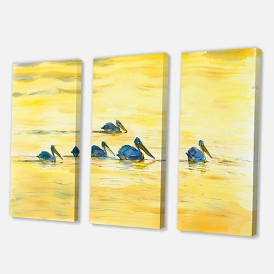 Designart - Pelicans On The Yellow River