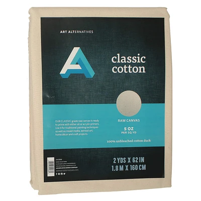 Art Alternatives Classic Cotton Canvas Fold, 62" x 2yd.