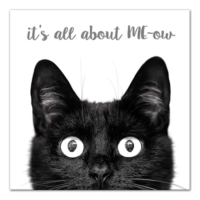 It's All about ME-ow Canvas Wall Art