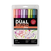 6 Packs: 10 ct. (60 total) Tombow Lettering Favorites Dual Brush Pens