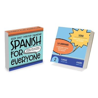 TF Publishing Spanish Words Daily Desktop Calendar