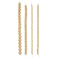 Gold Metal Round Beads Mix, by Bead Landing™