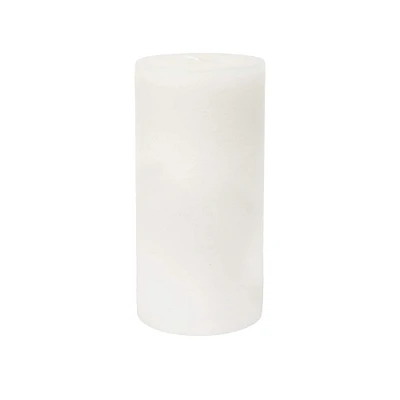 Basic Elements™ 3" x 6" Linen Scented Distressed Pillar Candle by Ashland