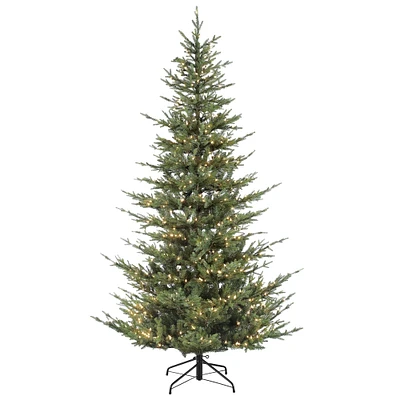 6 Pack: 4.5ft. Pre-Lit Natural Fir Insta-Shape® Artificial Christmas Tree, Clear Lights
