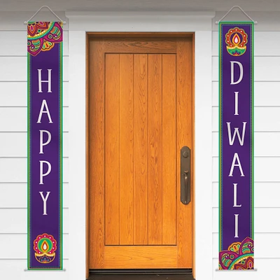 Happy Diwali Hanging Canvas Flags