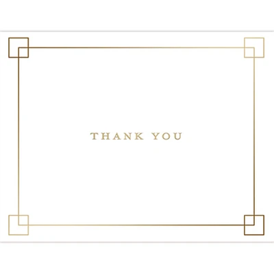 JAM Paper Premium Thank You Squares Thank You Card Sets, 12ct.