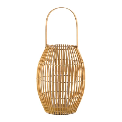 23" Bamboo Candle Holder Lantern