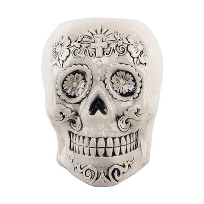 Flora Bunda Large Ceramic Sugar Skull