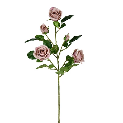 Dusty Gray Rose Spray, 3ct.