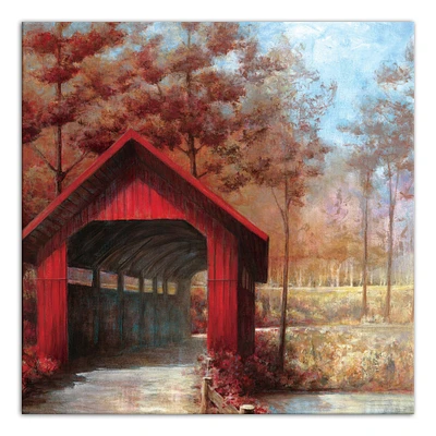 Covered Bridge Canvas Wall Art