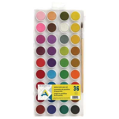 12 Pack: Art Alternatives Easy-to-Mix Watercolor & Brush Set