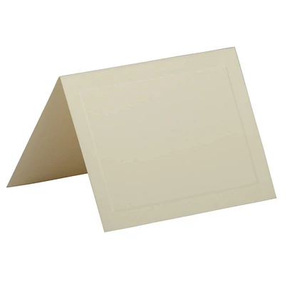 JAM Paper 3.5" x 4.875" Strathmore Ivory Wove Panel Blank Foldover Cards