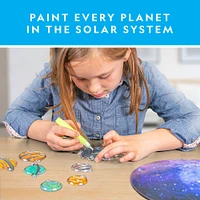 6 Pack: National Geographic™ The Solar System Glow-In-the-Dark Stained Glass Craft Kit
