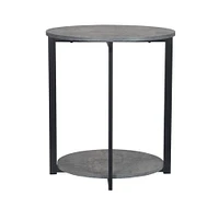 Household Essentials Jamestown 24" Round End Table