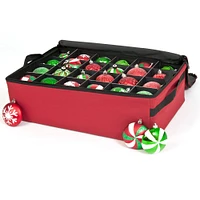 Santa's Bag 48ct. 3" Christmas Ornament Storage Box with Clear Lid