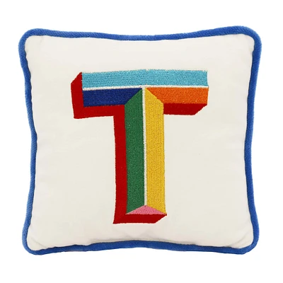 Monogram T Pillow by Ashland®