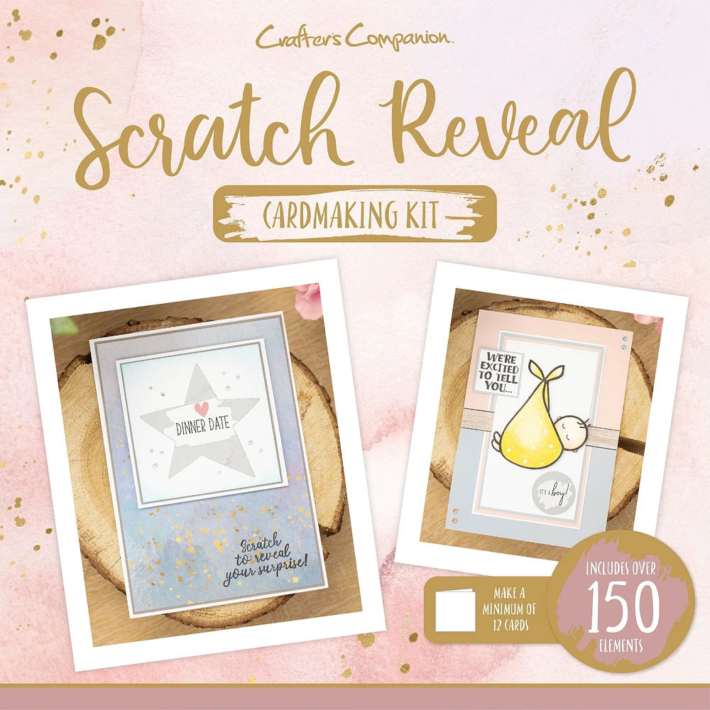 Crafter's Companion® Scratch Reveal Cardmaking Craft Box Kit