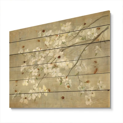 Designart - Dogwood in Spring Neutral