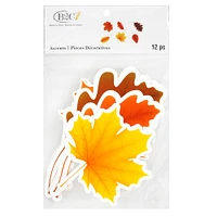 24 Packs: 12 ct. (288 total) Die Cut Fall Leaf Accents by B2C®