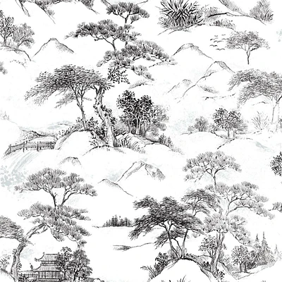 RoomMates Oriental Toile Peel & Stick Wallpaper