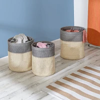 Honey Can Do Gray Flexible Laundry Basket Set