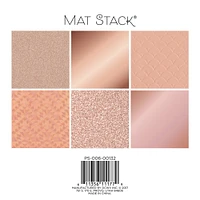 DCWV® Solid Rose Golds Mat Stack®,  6" x 6"