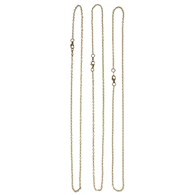 12 Packs: 3 ct. (36 total) 18" Antique Gold-Plated Chain by Bead Landing™