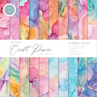 Craft Consortium Ink Drops Candy Double-Sided Paper Pad