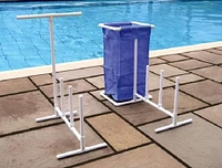 Swim Central 3ft. HydroTools Blue & White Poolside Accessories Organizer