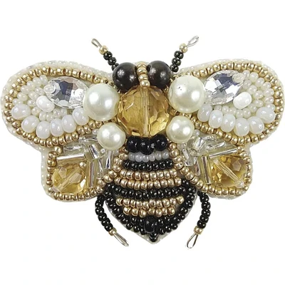 Crystal Art Beadwork Kit For Creating Broоch Bee