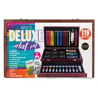 Art 101® Deluxe Art Set in Wood Organizer Case