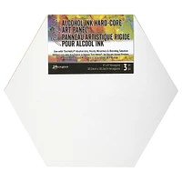 Tim Holtz® Alcohol Ink Hard-Core Hexagonal Art Panels, 3ct.