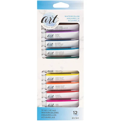 American Crafts™ Art Supply Basics 12 Color Watercolor Paint Set