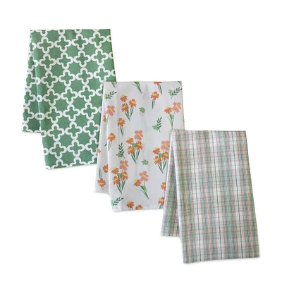 Floral Cotton Tea Towel Set