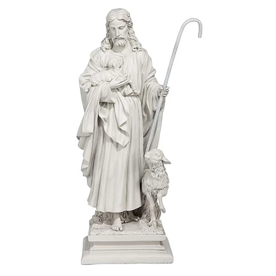 Design Toscano 28" Jesus The Good Shepherd Garden Statue