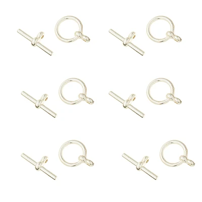 12 Packs: 6 ct. (72 total) Silver Toggle Clasps by Bead Landing™