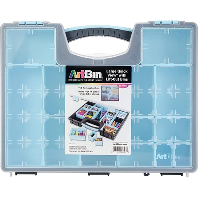 ArtBin® Large Quick View™ Storage Container with Removable Bins