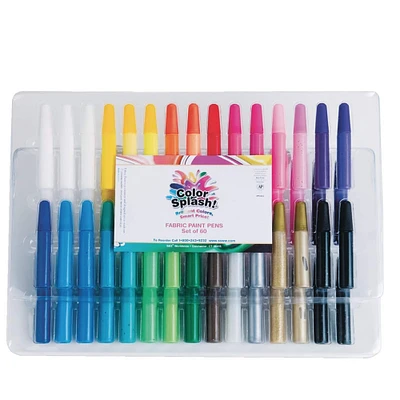 Color Splash!® Fabric Paint Pens, 60ct.